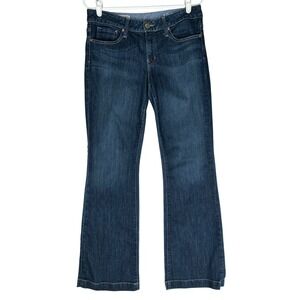 Gap 1969 Blue Jeans Long and Lean Style Slight Leg Flare Women's Size 28/6r